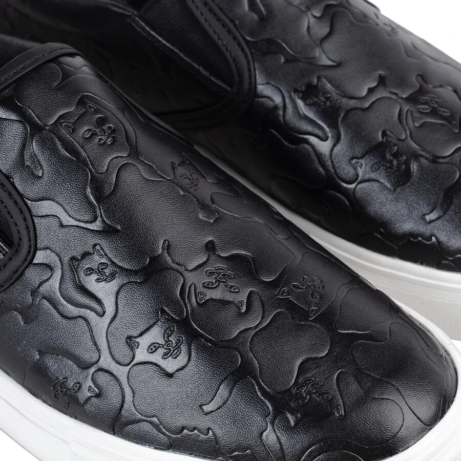 Ripndip Embossed Black Slip-On Loafers Ripndip Blackout Camo Slip Ons – RIPNDIP main image 3