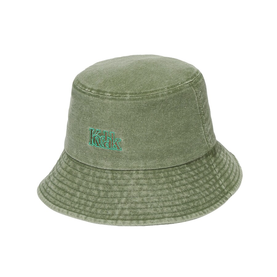 ★人気★【KODAK】★KODAK PLUS WASHED BUCKET HA.T★ハット★ KODAK APPARELCOLOR PLUS EMBROIDERED BUCKET HAT K3143LCP43GRN