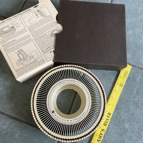 GAF Sawyers Circular Magazine 100 Slide Tray Vintage For 2x2 Slides 35mm - Picture 16 of 20