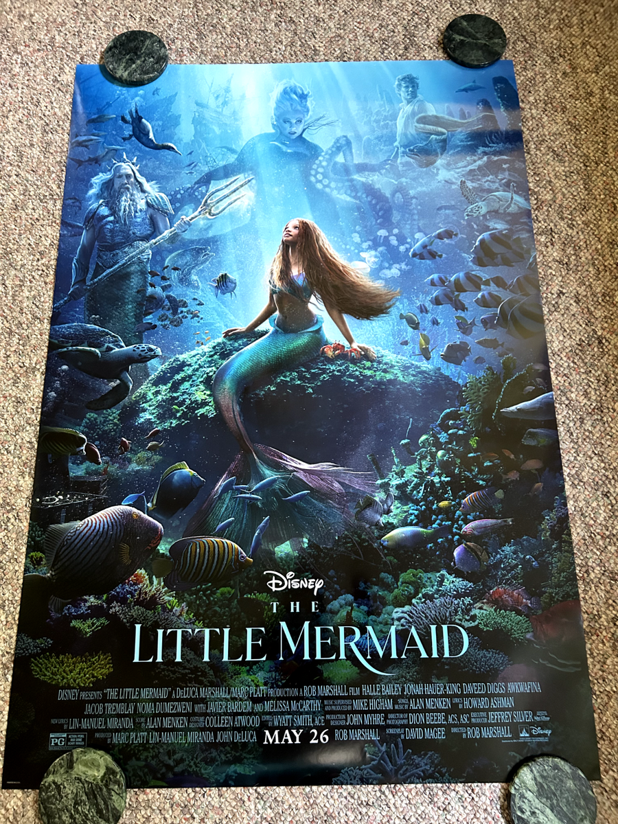 THE LITTLE MERMAID Original Payoff Poster 27x40 Double Sided