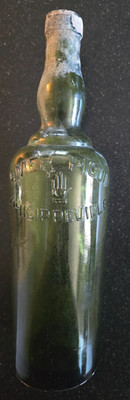 VTG Green Amer Picon Phillipeville Bitters Bottle, Fresh Dig, 11 1/2 in.