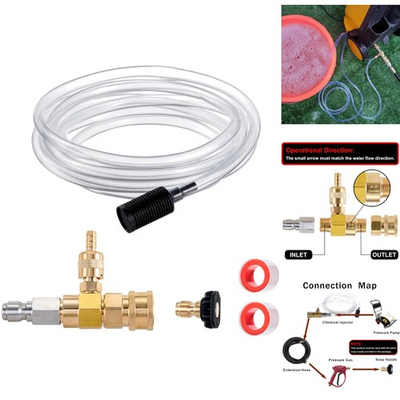 #ad #ad Pressure Washer Chemical Injector Kit 4000 PSI 3 8quot; Quick Connect Adjustable $26.95