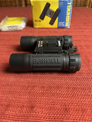 Bushnell Powerview Binoculars 10x25 Model 13-2516 With Case Box And Manual - Picture 3 of 18