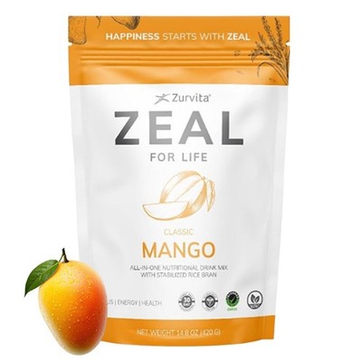 Zurvita Zeal For Life Wellness-Getränkemischung   Mangogeschmack   glutenfr