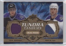 2008 Upper Deck Artifacts Copper 16/35 Jack Johnson Rob Blake Dual Patch HOF 2d8
