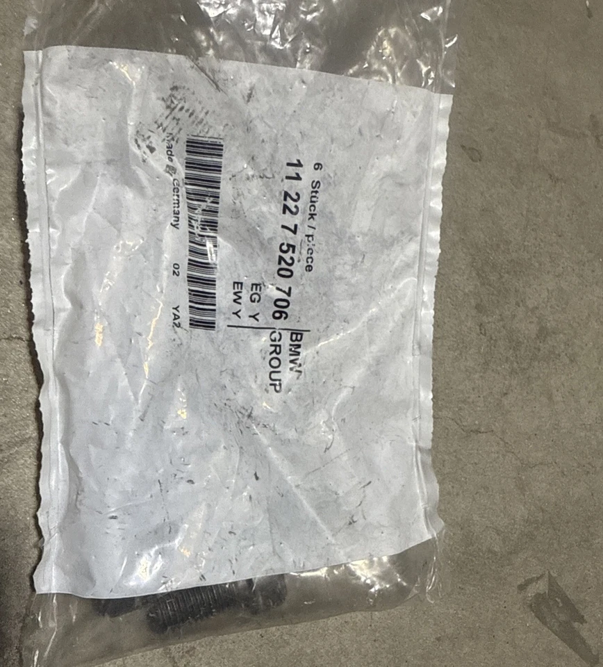 6 болтов маховика подлинный BMW OEM # 11227520706 12 X 1,5 X 25 мм новый - Изображение 3 из 3