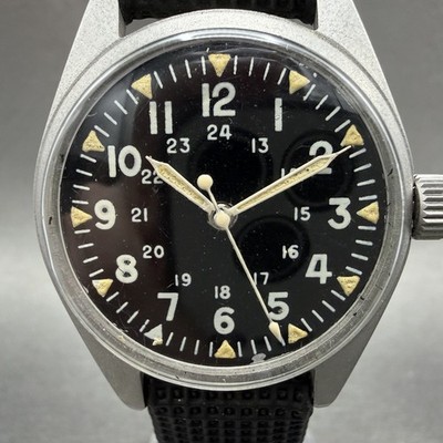 BENRUS　DTU-2A/P（MIL-3818B）☆ハミルトン　ベンラス Benrus dtu-2a/p mil-w-3818b Watch Men 35mm Black Dial Silver