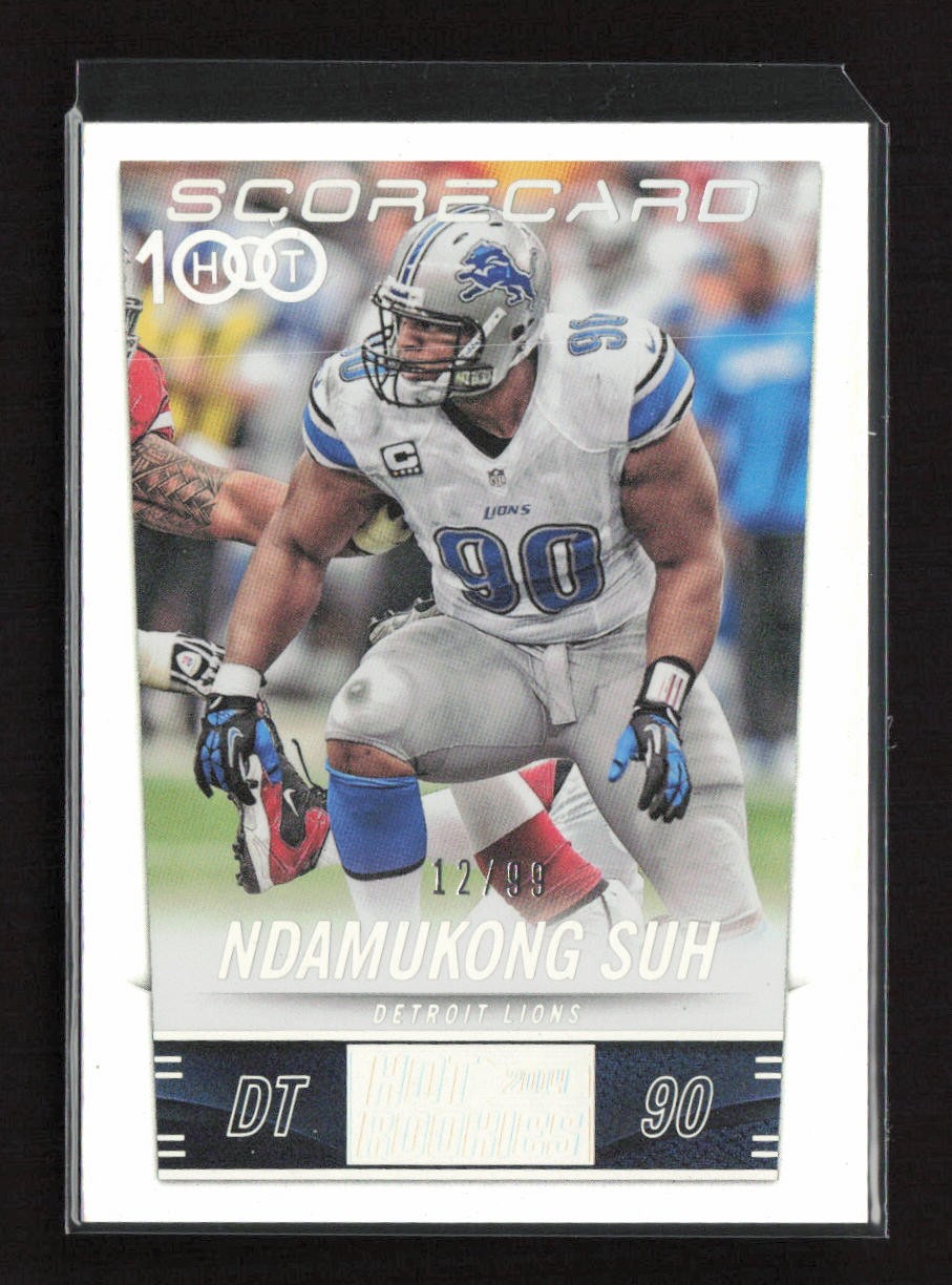 2014 Panini Hot Rookies Scorecard #293 Ndamukong Suh Detroit Lions