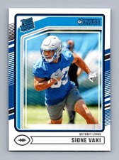 #332 2024 Donruss Rated Rookie BASE ^ Sione Vaki RC Lions