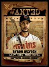 2021 Topps Big League Wanted Byron Buxton Minnesota Twins #WT12 10010