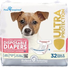 32ct Disposable Dog Diapers Female Dog Diapers Ultra Protection Diapers Dogs in