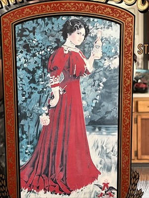Vintage 1992 Anheuser-Busch Inc Budweiser Girl Large mirror. | eBay