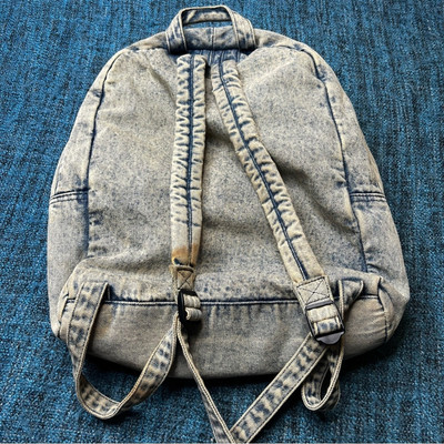 UO Deena & Ozzy Acid Washed Denim Distressed Backpack Retro  display picture 1
