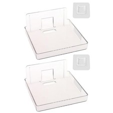 2Pack Wall Mount Bracket Storage Tv Box Router Shelf Set-Top Box Single-Layer