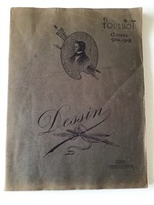 Ancien Cahier Dessin - Découpis Poulbot Guerre 1914 -1918 WW1