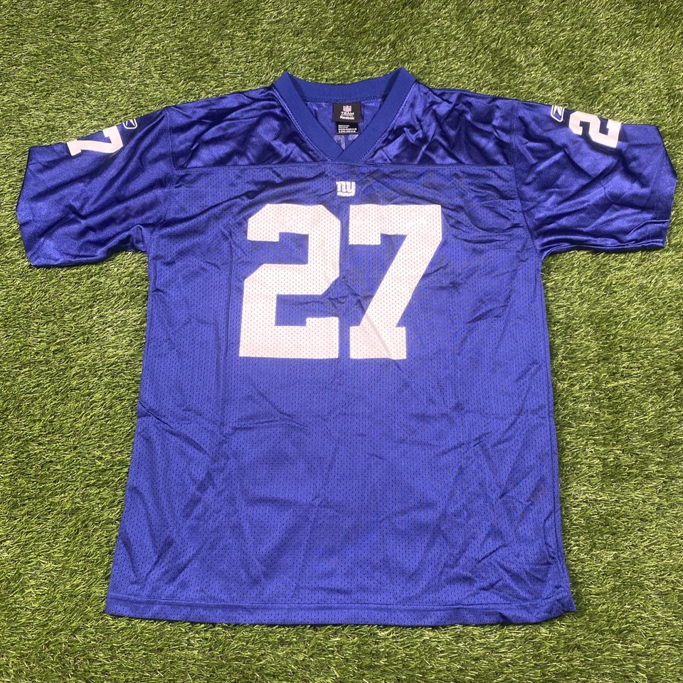 Brandon Jacobs New York Giants Jersey Youth Xl 18/20 Blue NFL  - Image 2 of 4