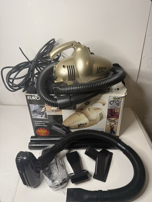 #ad #ad The Shark Euro Pro Corded Handheld Vacuum EP366 Gold Attachments Box Works $24.95