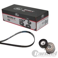 Gates Micro-V Kit KEILRIPPENRIEMEN-SATZ Passend FüR Fiat 500 Doblo Idea Panda