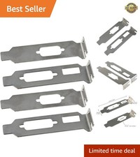 2 Sets Metal Low Profile/Half Height Slot Bracket for HDMI  VGA  DVI ATI Nv...