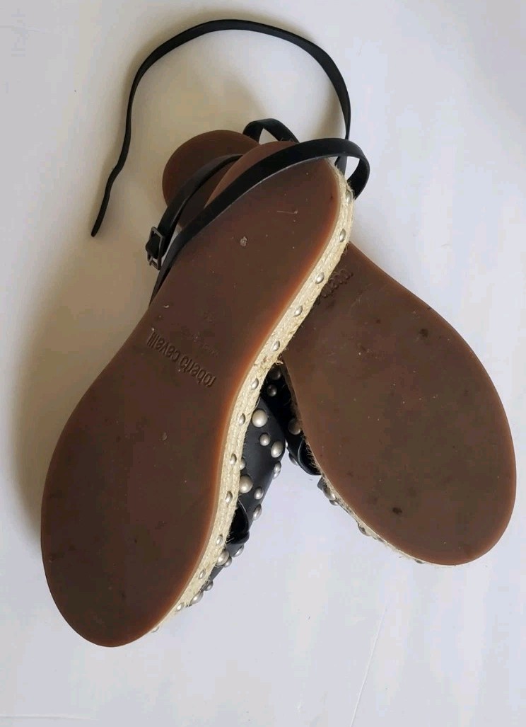 Roberto Cavalli Studded Platform Espadrillas Glad… - image 5