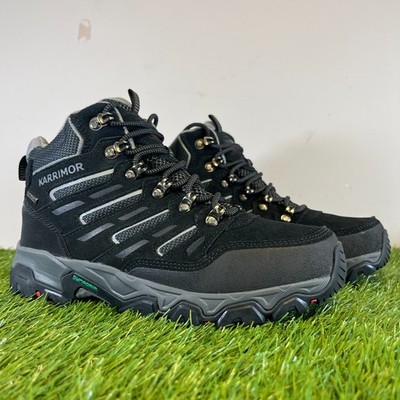 Karrimor Stiefel Größe 7 Herren Schwarz Leder Mount Mid Wasserdicht Wanderschuhe