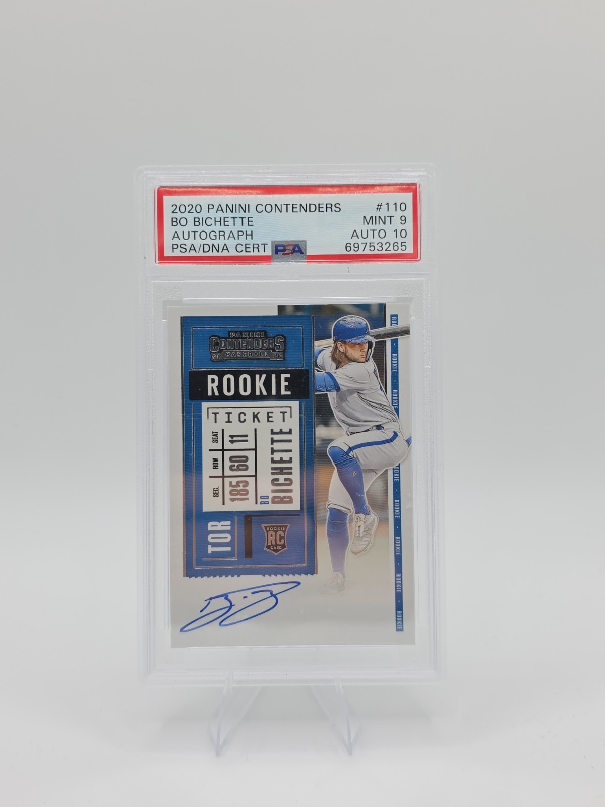 2020 Panini Contenders - Rookie Ticket Bo Bichette #110 (AU, RC)