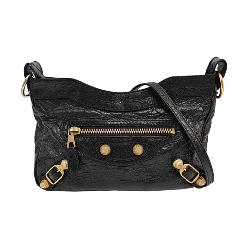 BALENCIAGA Classic City Crossbody bags Suede Black Free Shipping | Duties Paid