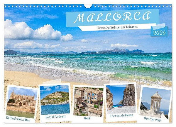 Mallorca - Traumhafte Insel Der Balearen (Wandkalender 2026 Din A3 Quer),...-image