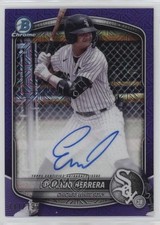 2025 Bowman Purple Mojo Refractor 131/199 Eduardo Herrera #BMA-EH Auto 0a3b