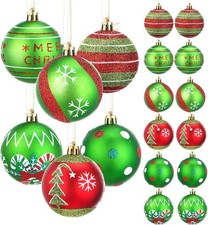 12 Pcs 3.15 Inch Christmas Ball Ornaments, Tree 3.15in-12PC