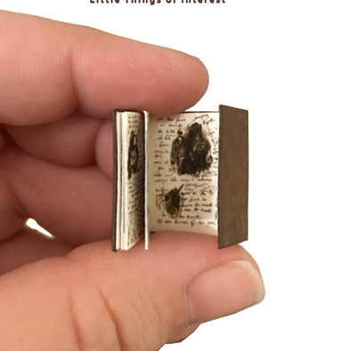 JOURNAL OF IMPOSSIBLE THINGS 1:12 Scale Miniature Readable Illustrated Book