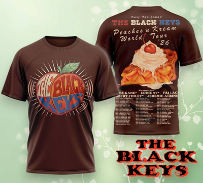 The Black Keys Peaches 'n Kream World Tour 2026 3D AOP T Shirt S