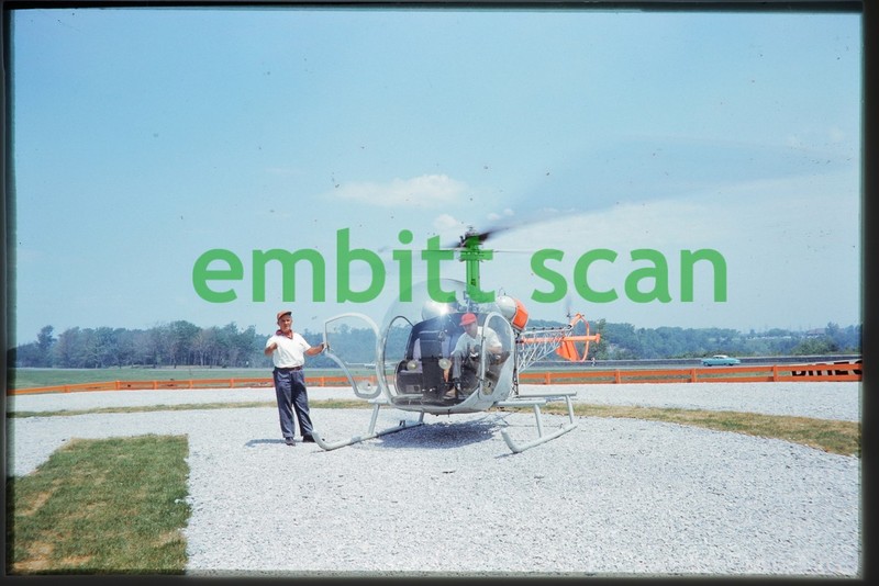 Original Slide, Canadian Bell 47G-2 (CF-IKS), 1950s