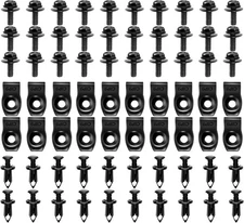 GOOACC 70PCS Engine Under Cover 70 Count (Pack of 1), Extruded U-nuts 