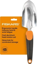 Fiskars Ergo Garden Trowel, Heavy Duty Hand Tool for Digging & Planting