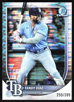 Yandy Diaz 2025 Bowman Chrome Pulsar RC /399 #43 Tampa Bay Rays