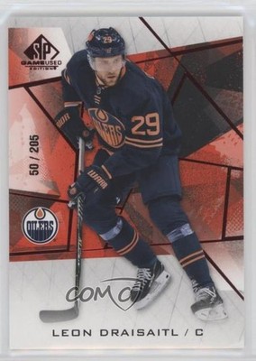 2021 Upper Deck SP Game Used Edition Red Fragment 50/205 Leon Draisaitl #9 0wp8