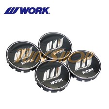 Work Wheels Center Caps Black Silver 17 18 19 Vs-xx 18 19 Vs-kf Rezax Ii