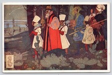 Vasilisa the Beautiful and the King  Ivan Yakovlevich Bilibin ORIGINAL Postcard