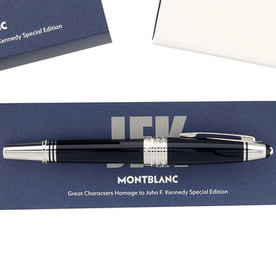 Montblanc Great Characters 2014 John F. Kennedy Rollerball ID: 132090 Blue NEU