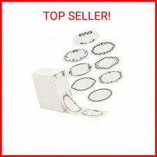 Juvale Dissolvable Food Labels - 300 Pack, White Rectangular, 1.1 x 2.25 in - Ca