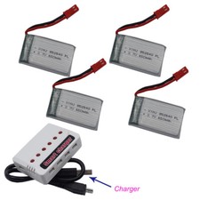 3.7V 650mAh 25C Li Battery 852540 JST For SYMA X5C X5A X5SC RC Drones Helicopter