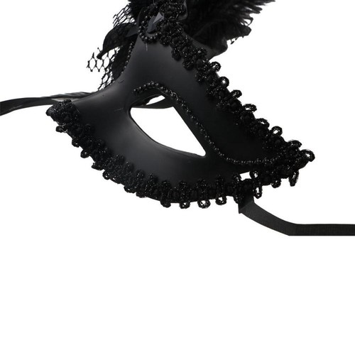 Flower Eye Mask Diamond Flower Masquerade Mask Sexy Feather Venetian Mask Lady - Picture 5 of 14