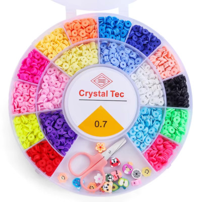 8 Stile Ton Perlen Armband Herstellung Kit kleine Buchstaben Alphabet Zum Selbermachen Kunst Handwerk Perlen