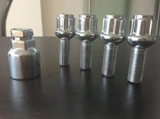 Mercedes Wheel Lock Kit - Spline Lug Bolts - 12x1.5 | 24mm Shank | Ball Radius