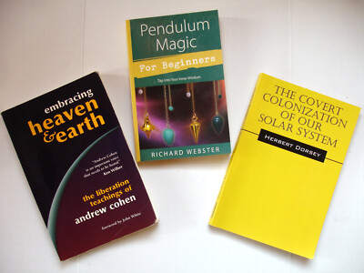 Pendulum Magic + Embracing Heaven + Covert Colonization  Solar System BOOK LOT