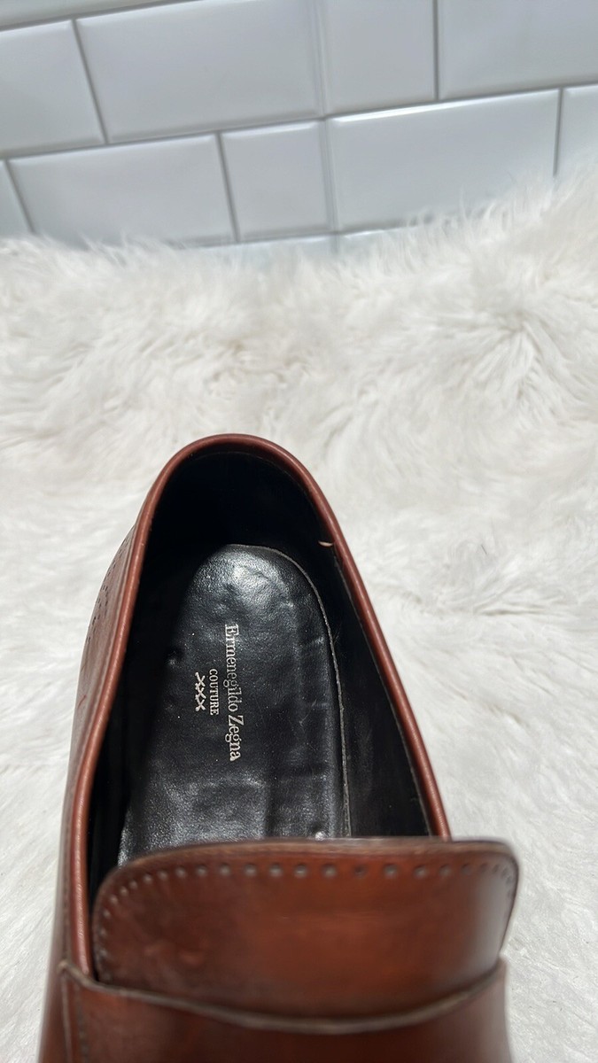 Ermenegildo Zegna Couture Men\'s Brown Leather Penny Loafers - sz 9 eu 10 EE USA Ermenegildo Zegna | Shoes | Ermenegildo Zegna Couture Mens  main image 2