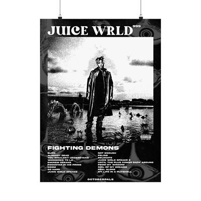 Juice WRLD - Fighting Demons Album Cover Poster - High