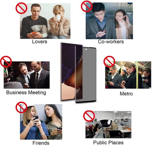 For Samsung Galaxy Note 20 Ultra 5G Privacy Tempered Glass Screen Protector Film - Picture 14 of 18