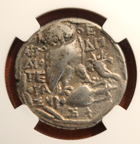Silver Attica Athens (Athena/Owl) AR Tetradrachm 2nd-1st Centuries BC NGC Ch F